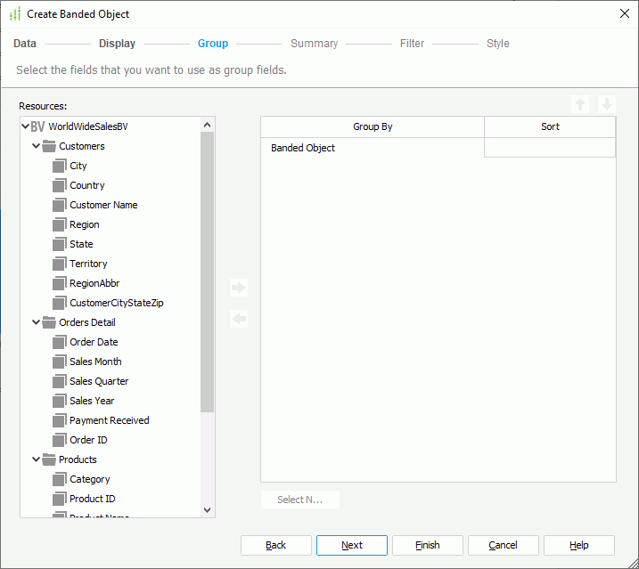 Create Banded Object - Summary