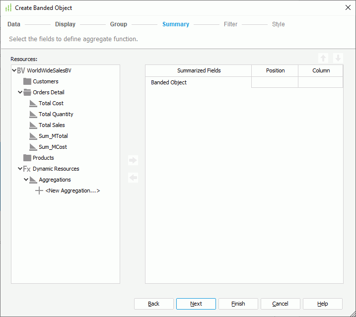 Create Banded Object - Summary